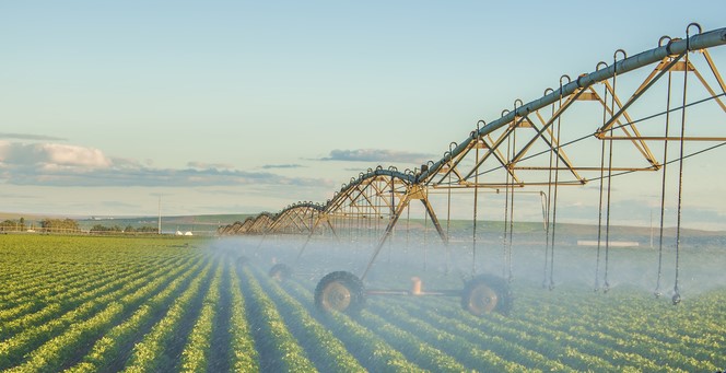 Irrigation: It should be no surprise that about 2/3rd of the water we draw from lakes, streams and aquifers is for the irrigation of crops.